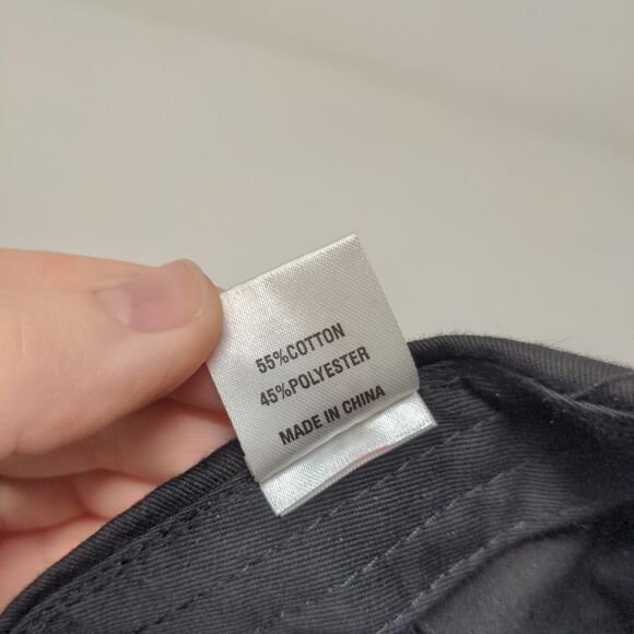 Rothco Men's Strapback Hat Black Size OSFA Big Hook & Loop Logo - Picture 8 of 8